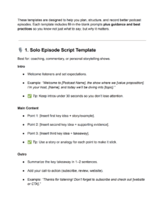 Podcast Script Examples (With Templates You Can Use Today) - Podcast ...